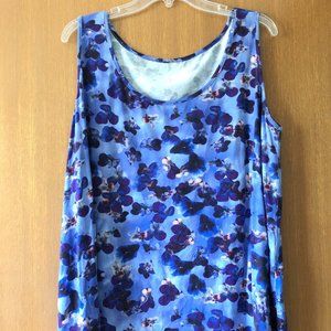 Violet print tank top